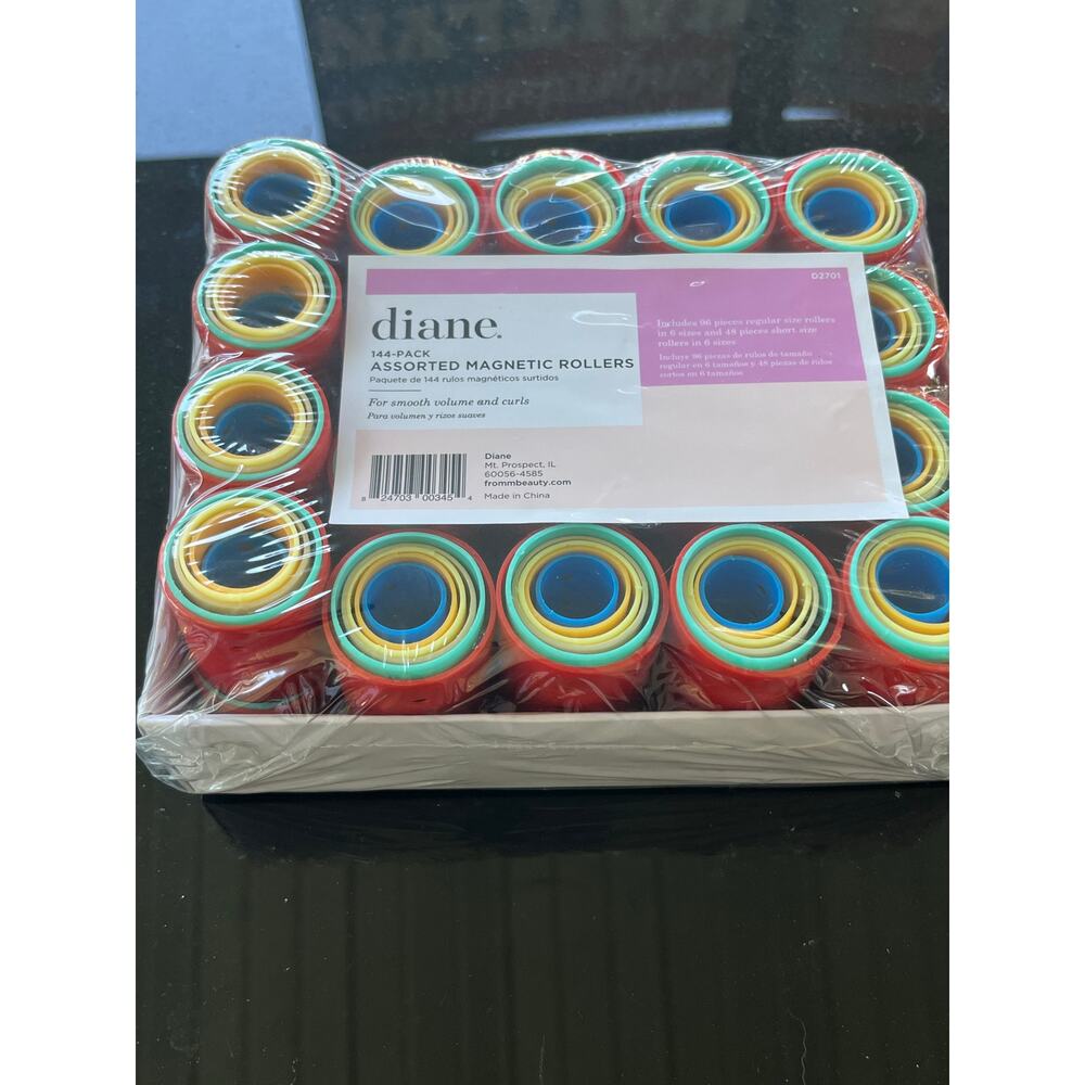 Diane 144 Pack Assorted Magnet Rollers D2701 Womens-NIB